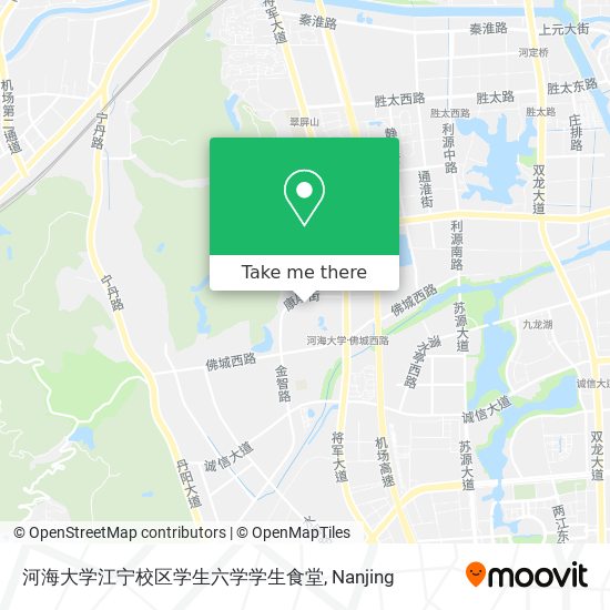 河海大学江宁校区学生六学学生食堂 map