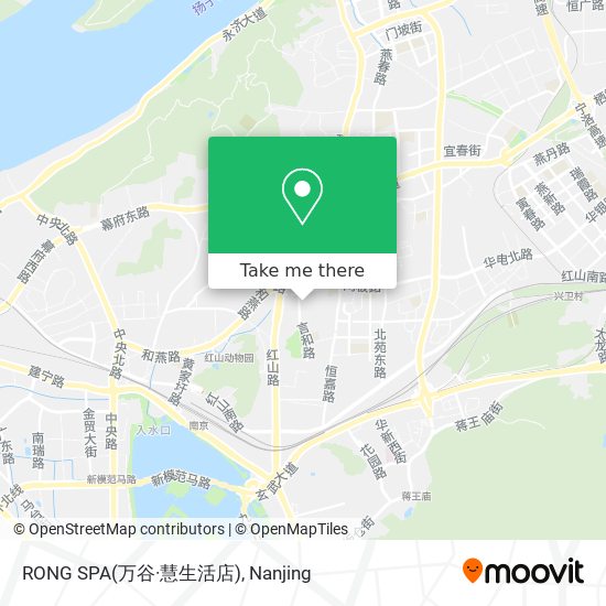 RONG SPA(万谷·慧生活店) map