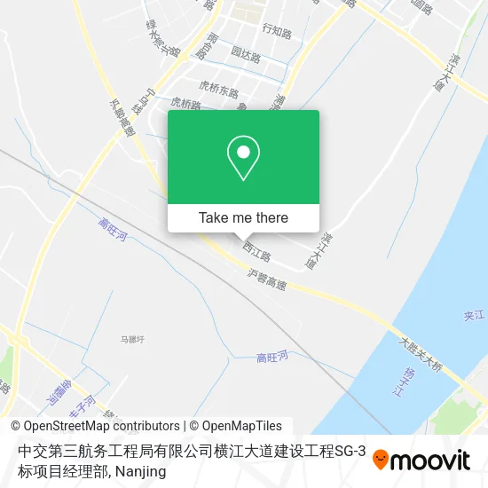 中交第三航务工程局有限公司横江大道建设工程SG-3标项目经理部 map