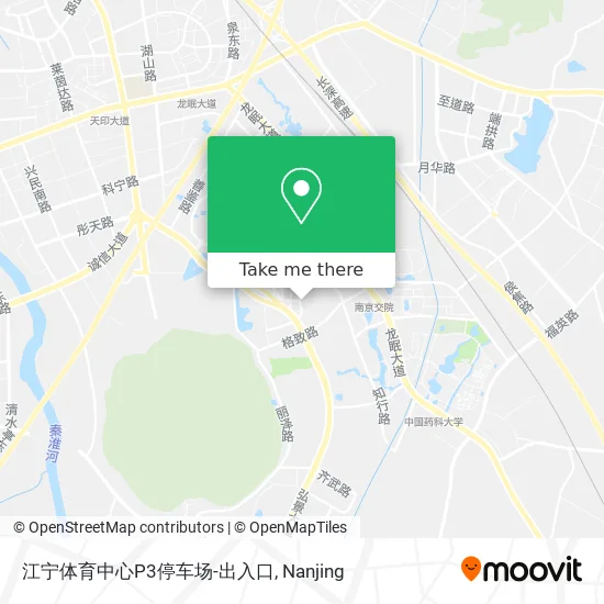 江宁体育中心P3停车场-出入口 map