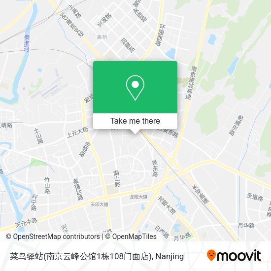 菜鸟驿站(南京云峰公馆1栋108门面店) map