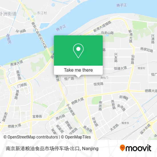 南京新港粮油食品市场停车场-出口 map