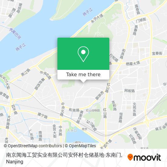 南京闻海工贸实业有限公司安怀村仓储基地-东南门 map