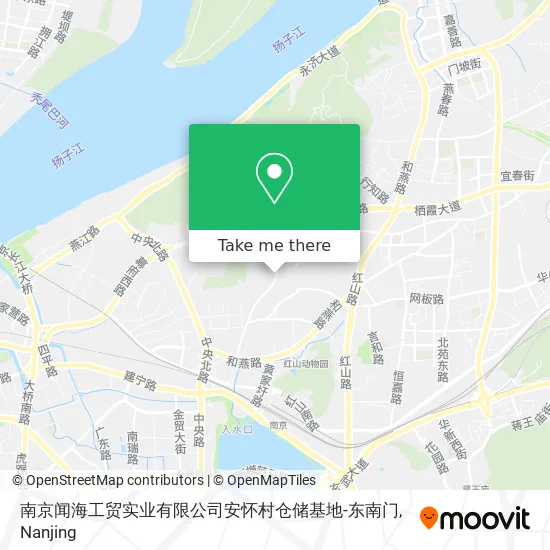 南京闻海工贸实业有限公司安怀村仓储基地-东南门 map