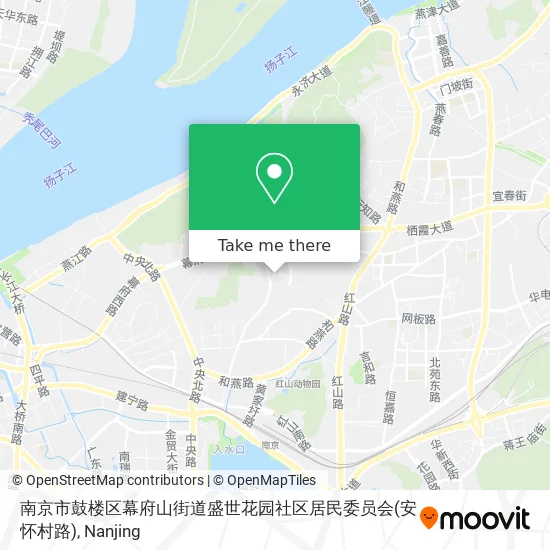 南京市鼓楼区幕府山街道盛世花园社区居民委员会(安怀村路) map