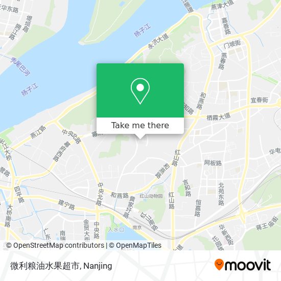 微利粮油水果超市 map