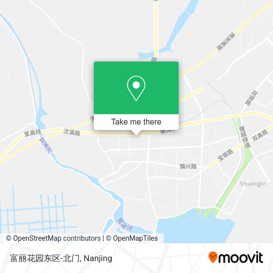 富丽花园东区-北门 map