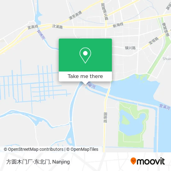 方圆木门厂-东北门 map