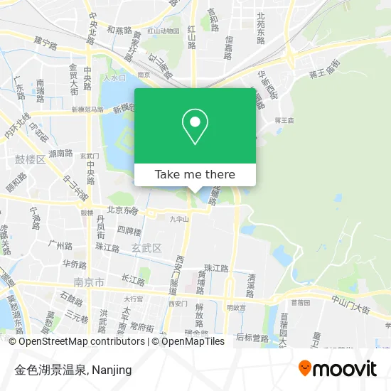 金色湖景温泉 map