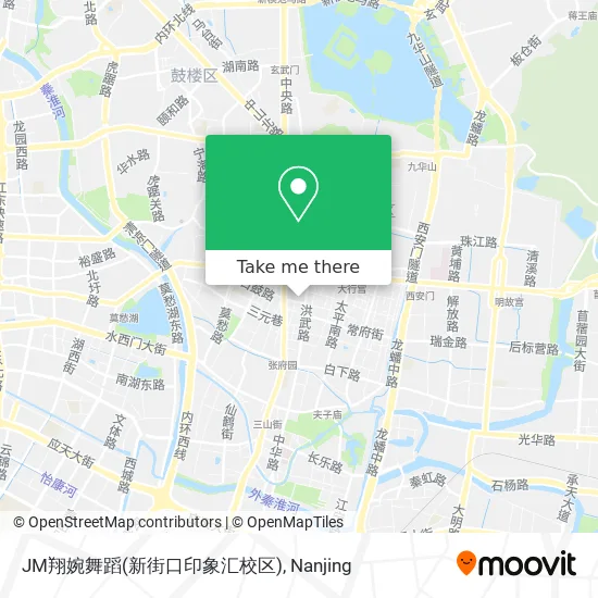 JM翔婉舞蹈(新街口印象汇校区) map