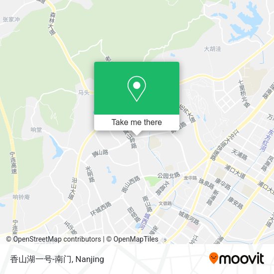 香山湖一号-南门 map