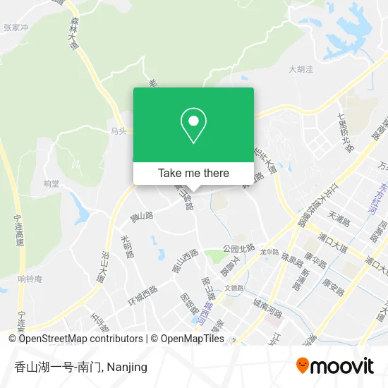 香山湖一号-南门 map