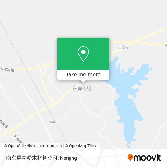 南京屏湖粉末材料公司 map