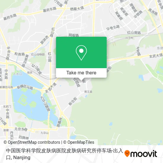 中国医学科学院皮肤病医院皮肤病研究所停车场-出入口 map