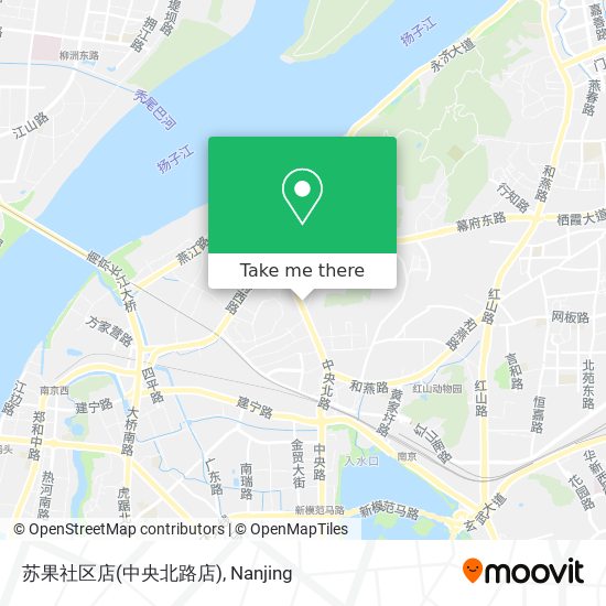 苏果社区店(中央北路店) map