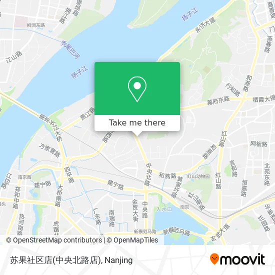 苏果社区店(中央北路店) map