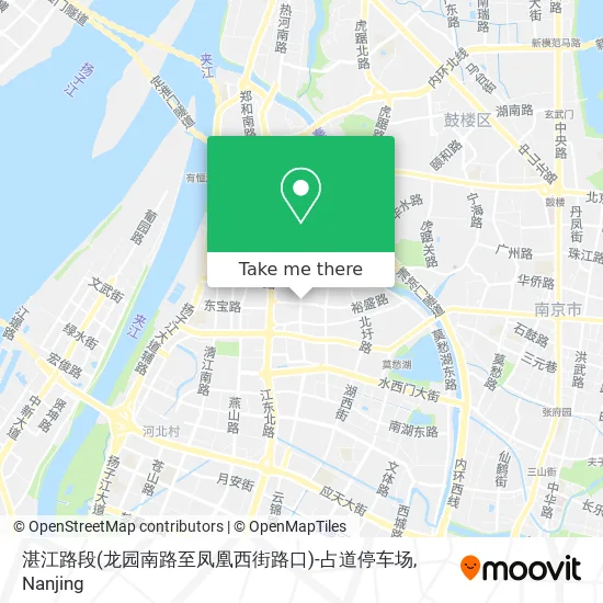 湛江路段(龙园南路至凤凰西街路口)-占道停车场 map