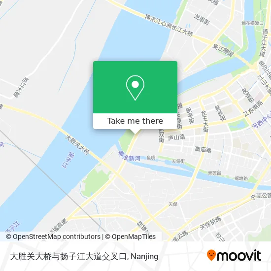 大胜关大桥与扬子江大道交叉口 map