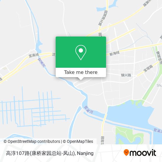 高淳107路(康桥家园总站-凤山) map