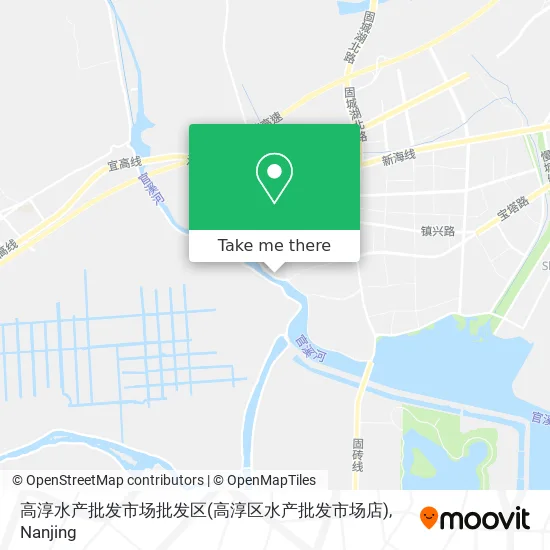 高淳水产批发市场批发区(高淳区水产批发市场店) map