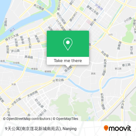 9天公寓(南京莲花新城南苑店) map