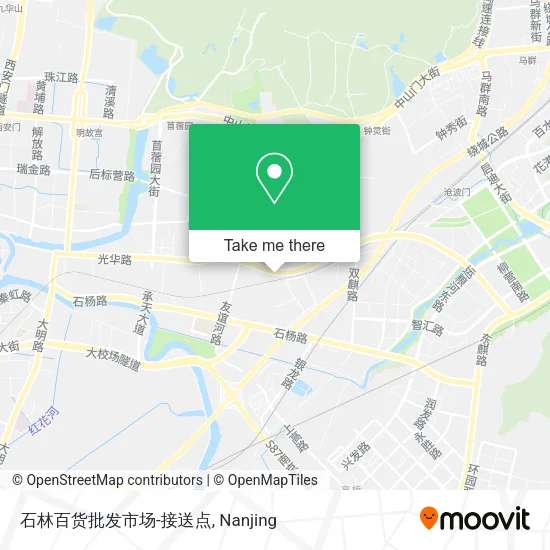 石林百货批发市场-接送点 map