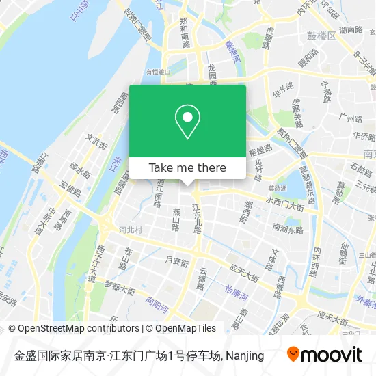 金盛国际家居南京·江东门广场1号停车场 map