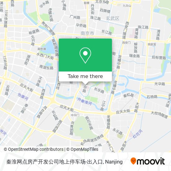秦淮网点房产开发公司地上停车场-出入口 map