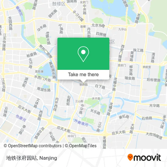 地铁张府园站 map