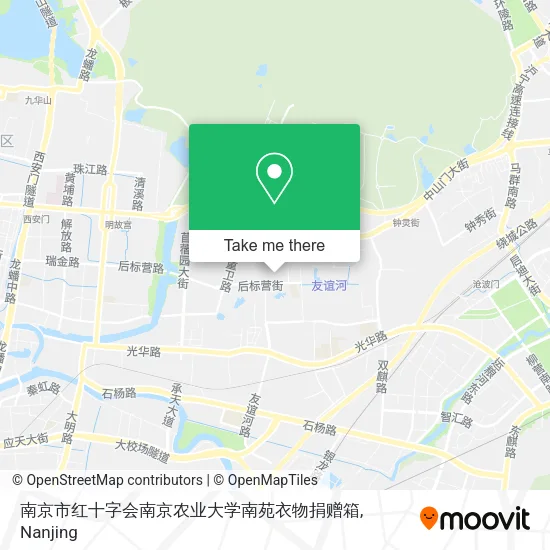 南京市红十字会南京农业大学南苑衣物捐赠箱 map