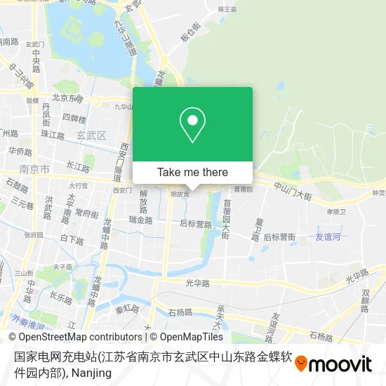 国家电网充电站(江苏省南京市玄武区中山东路金蝶软件园内部) map