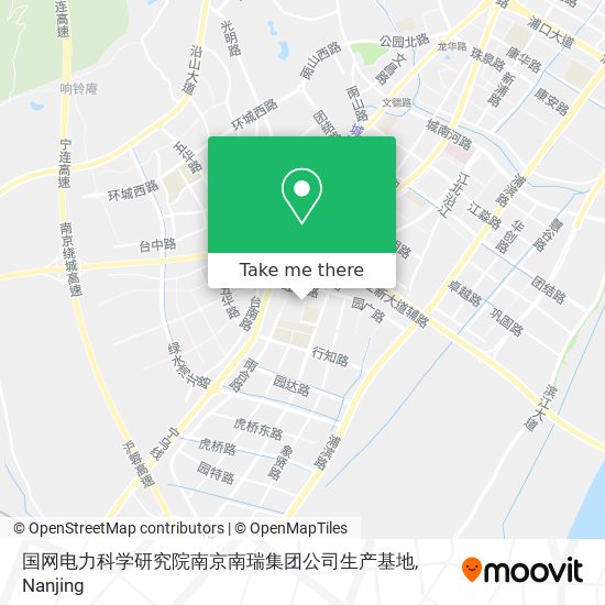 国网电力科学研究院南京南瑞集团公司生产基地 map