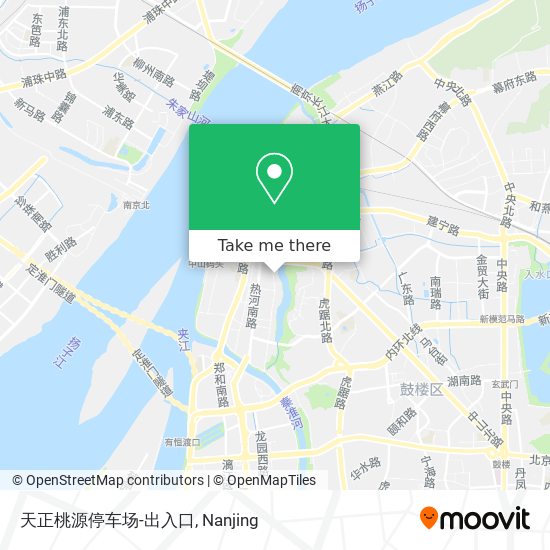 天正桃源停车场-出入口 map