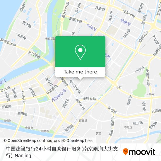 中国建设银行24小时自助银行服务(南京雨润大街支行) map