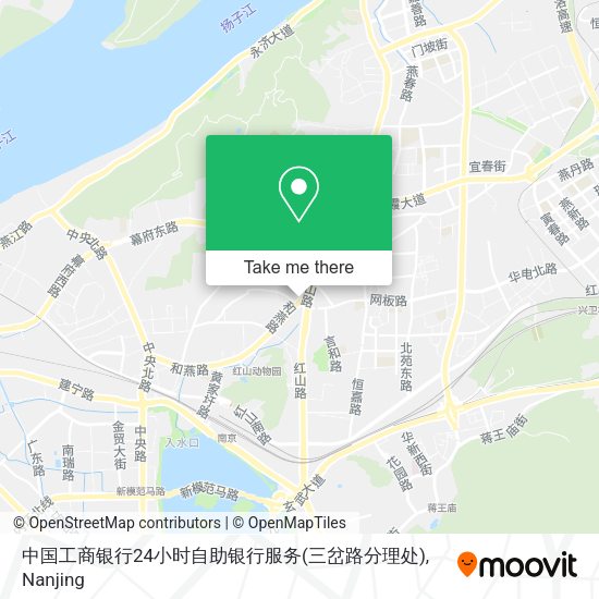 中国工商银行24小时自助银行服务(三岔路分理处) map
