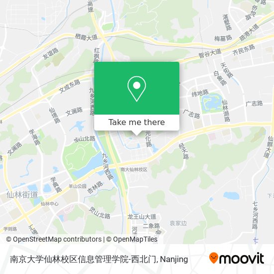 南京大学仙林校区信息管理学院-西北门 map
