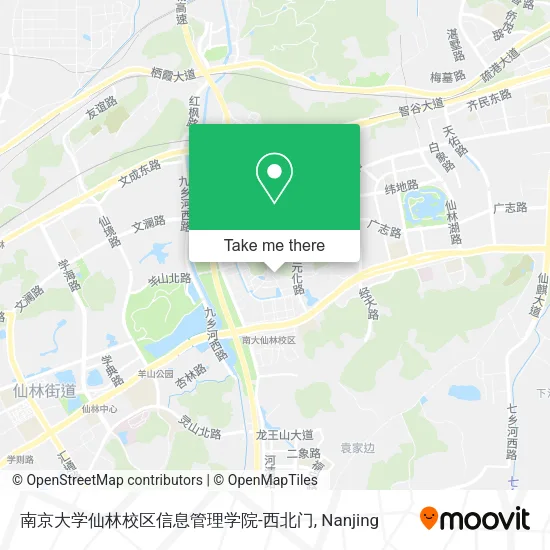 南京大学仙林校区信息管理学院-西北门 map