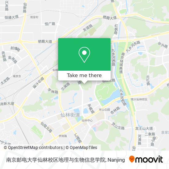 南京邮电大学仙林校区地理与生物信息学院 map