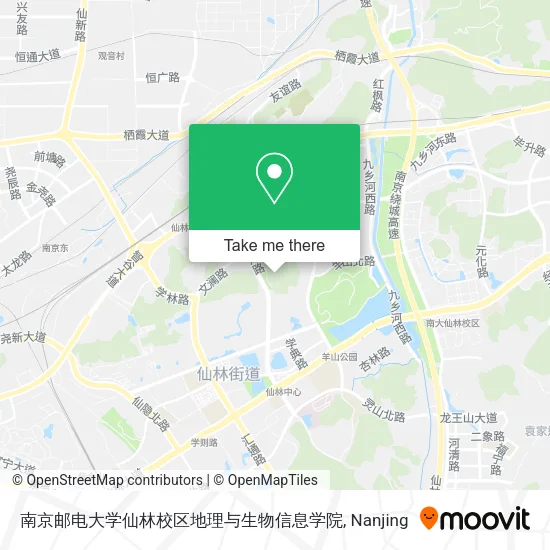 南京邮电大学仙林校区地理与生物信息学院 map