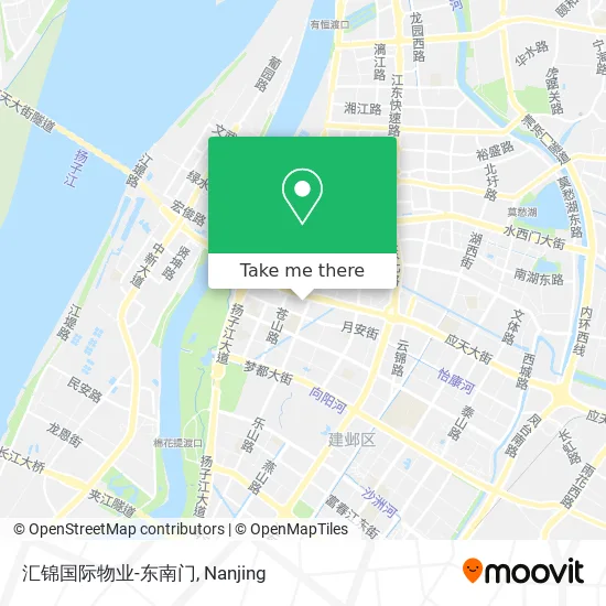 汇锦国际物业-东南门 map