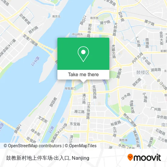 鼓教新村地上停车场-出入口 map
