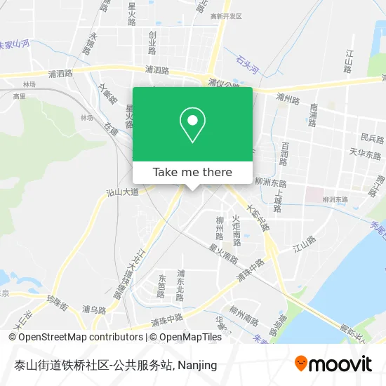 泰山街道铁桥社区-公共服务站 map