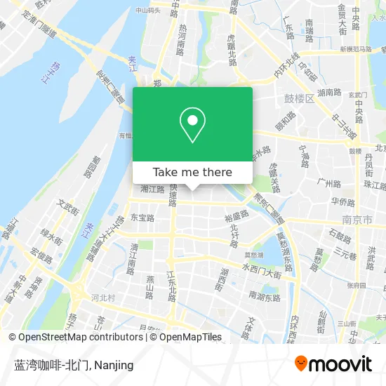 蓝湾咖啡-北门 map