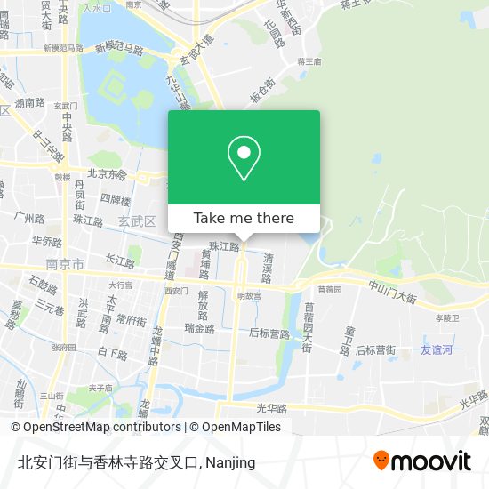北安门街与香林寺路交叉口 map