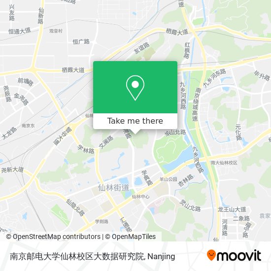 南京邮电大学仙林校区大数据研究院 map