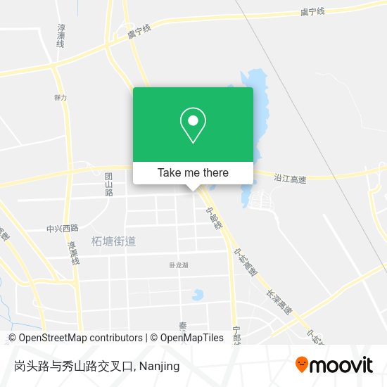 岗头路与秀山路交叉口 map