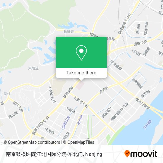 南京鼓楼医院江北国际分院-东北门 map