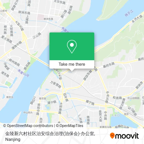 金陵新六村社区治安综合治理(治保会)-办公室 map