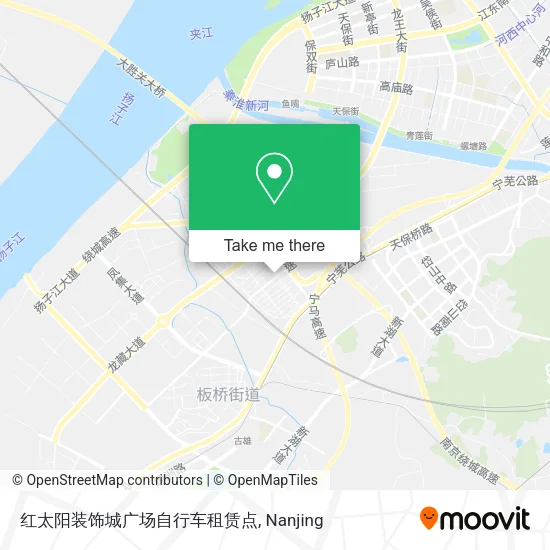 红太阳装饰城广场自行车租赁点 map