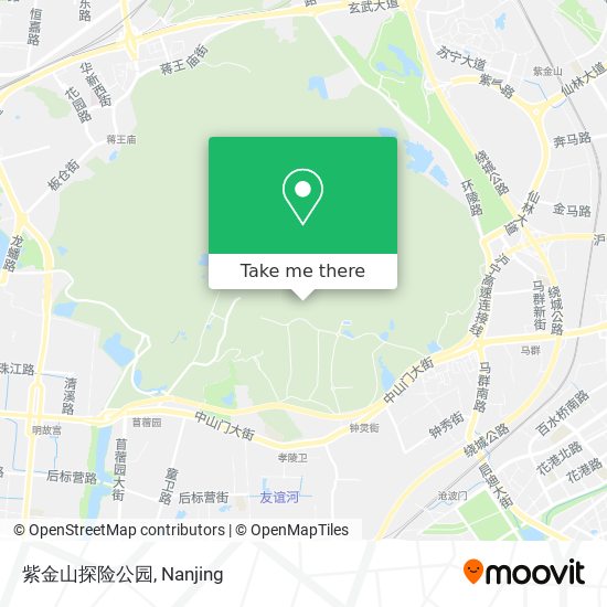 紫金山探险公园 map